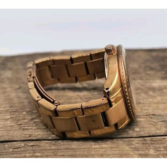 Ladies Fossil Rose Gold Toned Chronograph Wrist Watch - New Battery - Picture 6 of 9